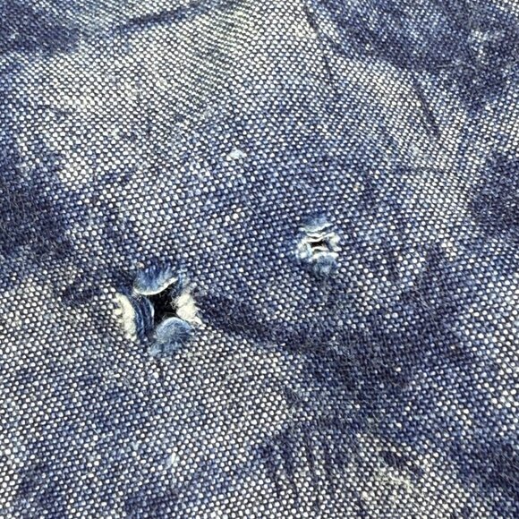 Vintage John Henry USA Denim Dress Sz 12 Cottagecore Prairie Union Made - Picture 12 of 13